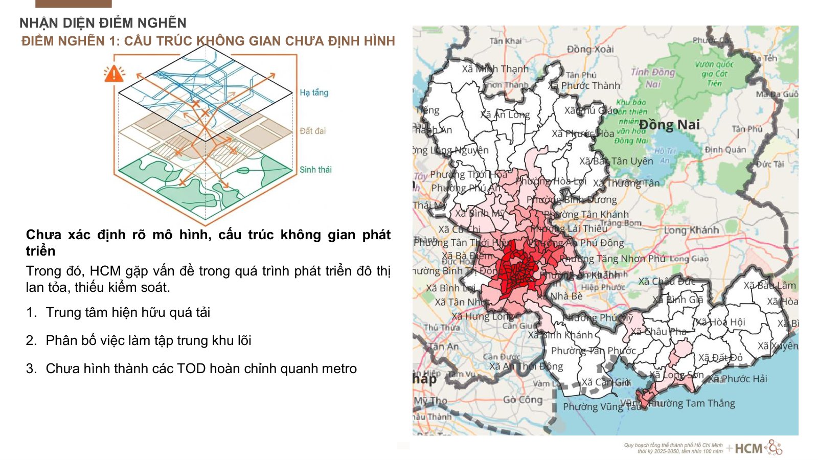 Điểm nghẽn cấu trúc không gian: trung tâm TP.HCM quá tải, việc làm tập trung khu lõi